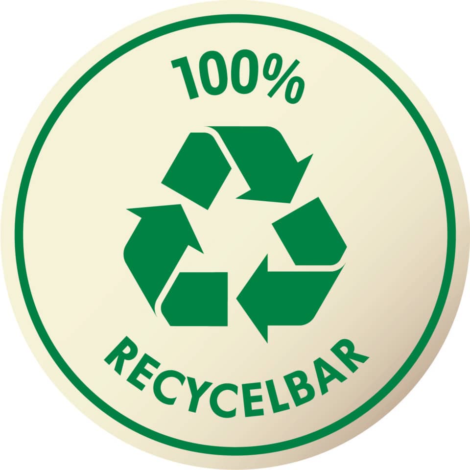 recycling, Abzeichen, Recyclbar, Öko, 100%