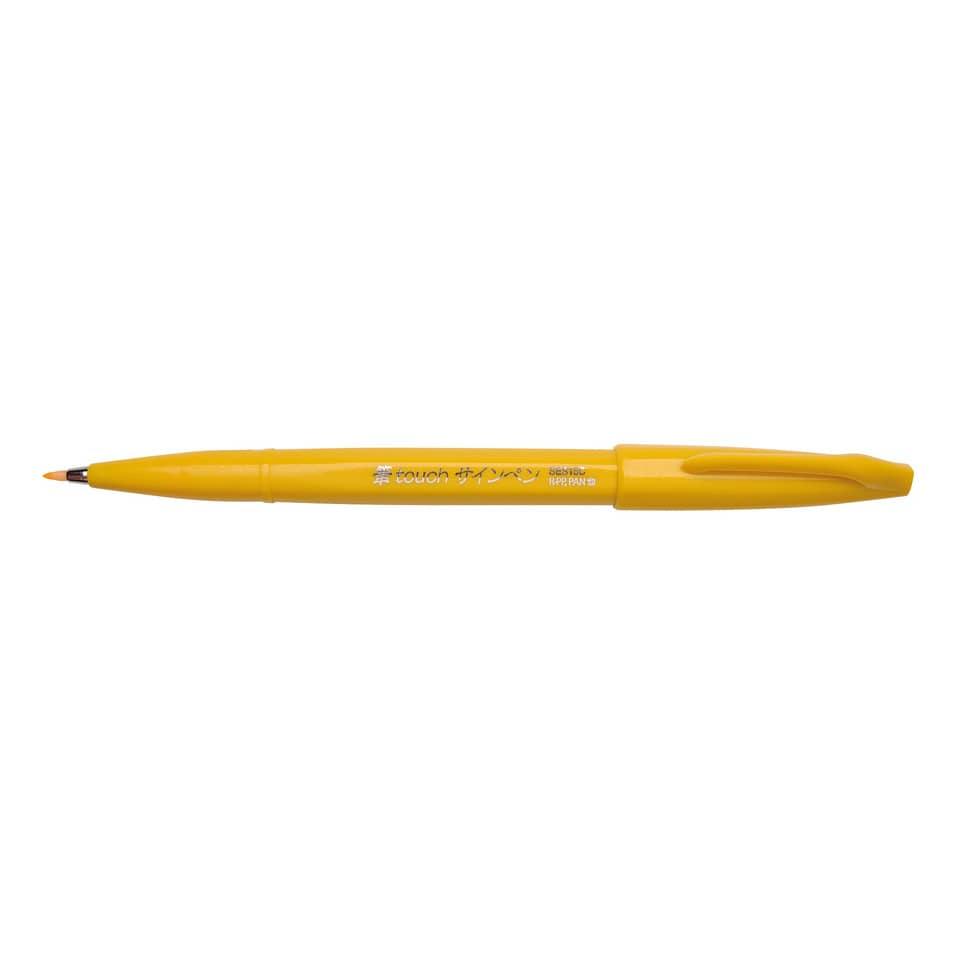 Kugelschreiber, Gelb, Schreiben, Kappe, Druckstift