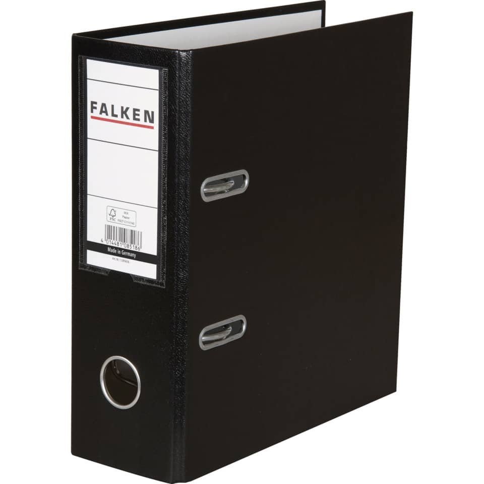 Ordner, Ringbinder, Druckerbinders, Schwarz, Spine-Label