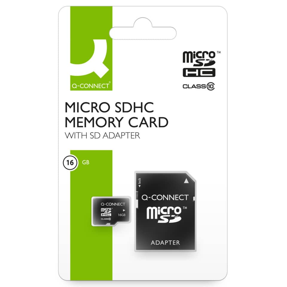 micro SDHC, Speicherkarte, SD-Adapter, 16 GB, Class 10