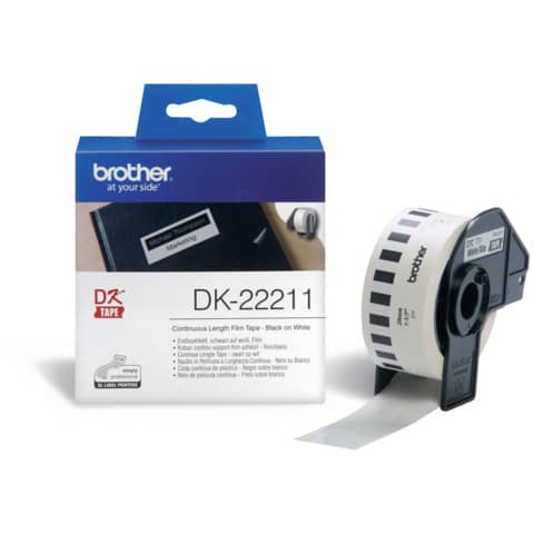 Endlosetiketten, 29mmx15,2m, weiß BROTHER DK22211