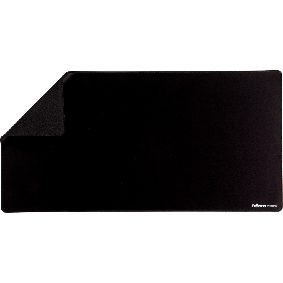 Mauspad, schwarz, Schreibtischzubehör, Samt, Ecke gefaltet