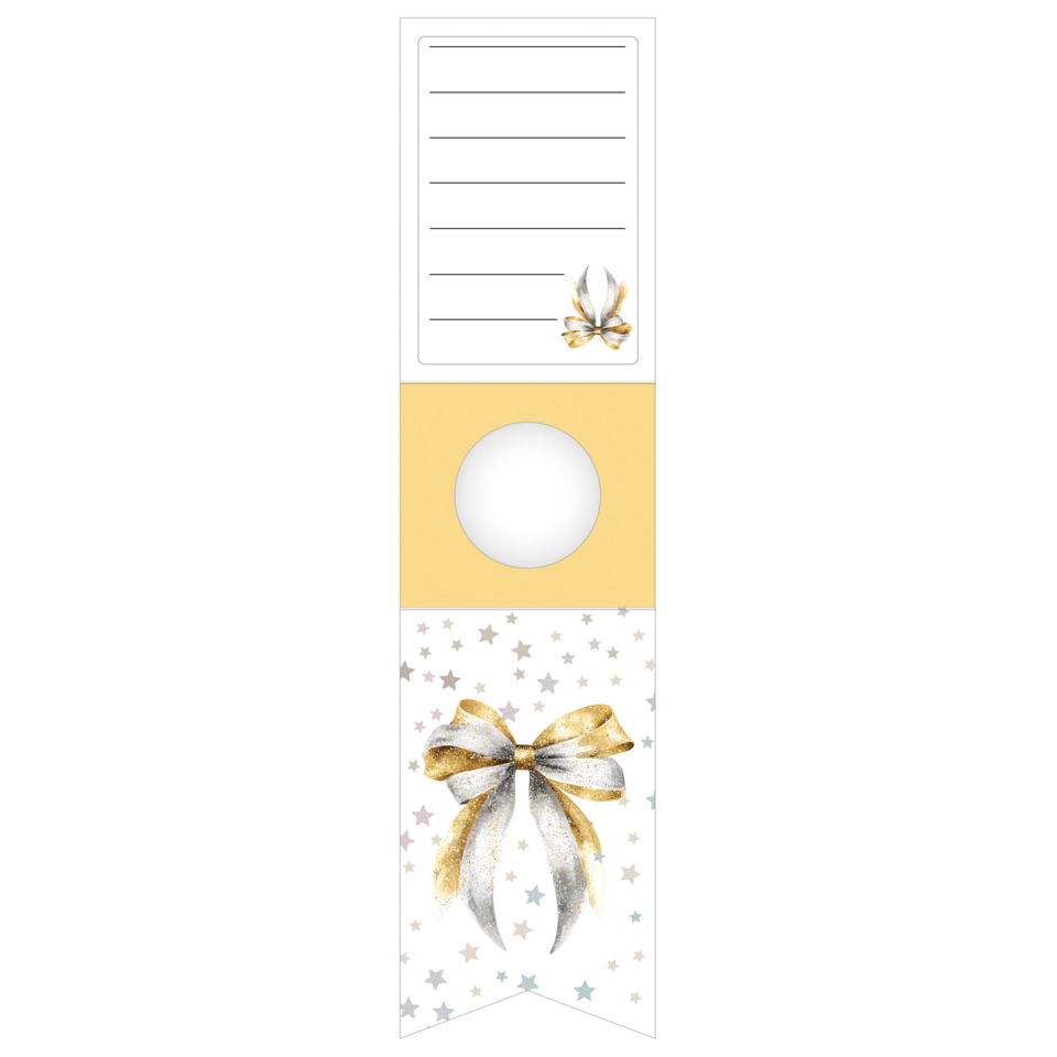 Türband, Geschenkband, Silber-Gold, Schleife, Sternenmuster