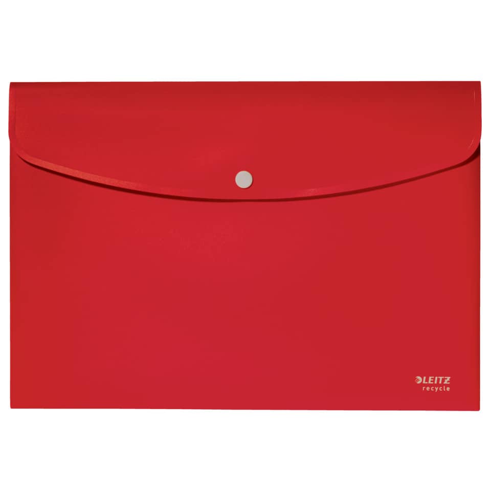 Kleb pursen, Rot, Briefumschlag, Klappe, LeitzRecycle