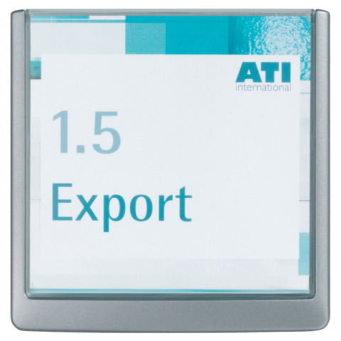 Türschild Click Sign, 149x148,5mm, graphit DURABLE 4862 37 Türschild Click Sign, 149x148,5mm, graphit DURABLE 4862 37