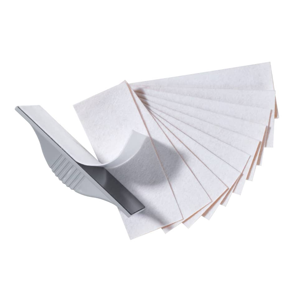 Schubladenschnellhefter, Schwämme, Reinigungswerkzeug, Schablonenkarten, Kombi-Set