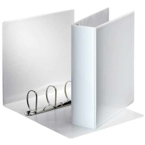 Ringbuch Präsentation, mit Taschen, A4, PP, 4 Ringe, 60 mm, weiss ESSELTE 49706