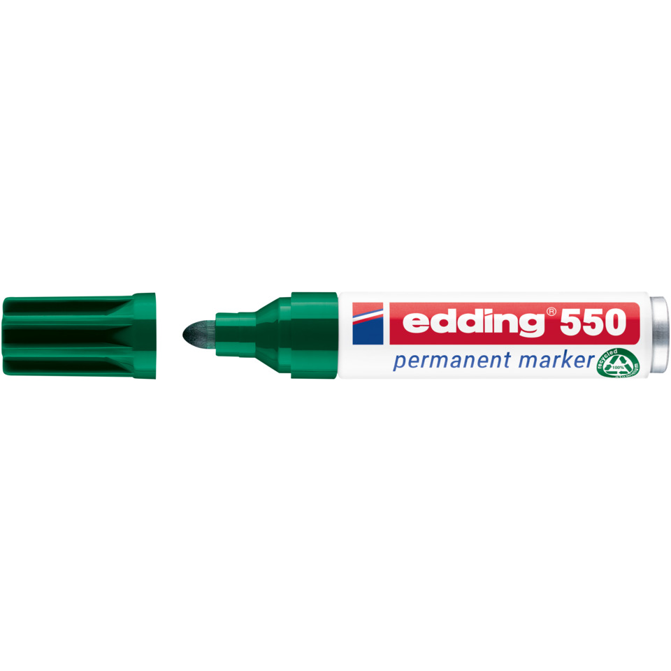 Permanentmarker, Stift, Grün, Klingenstift, Edging 550