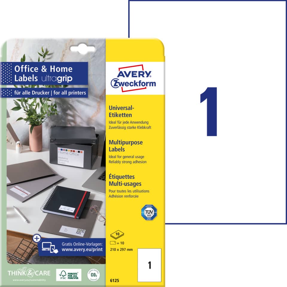 Beschriftungsband, Universell, Mehrzwecketiketten, Avery, Bürobedarf
