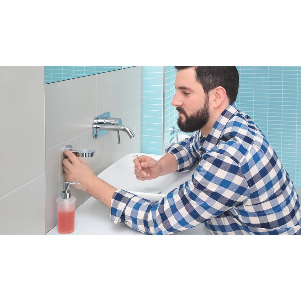 Waschbecken, Wandarmatur, Waschbecken, Seifenpumpe, Händewaschung