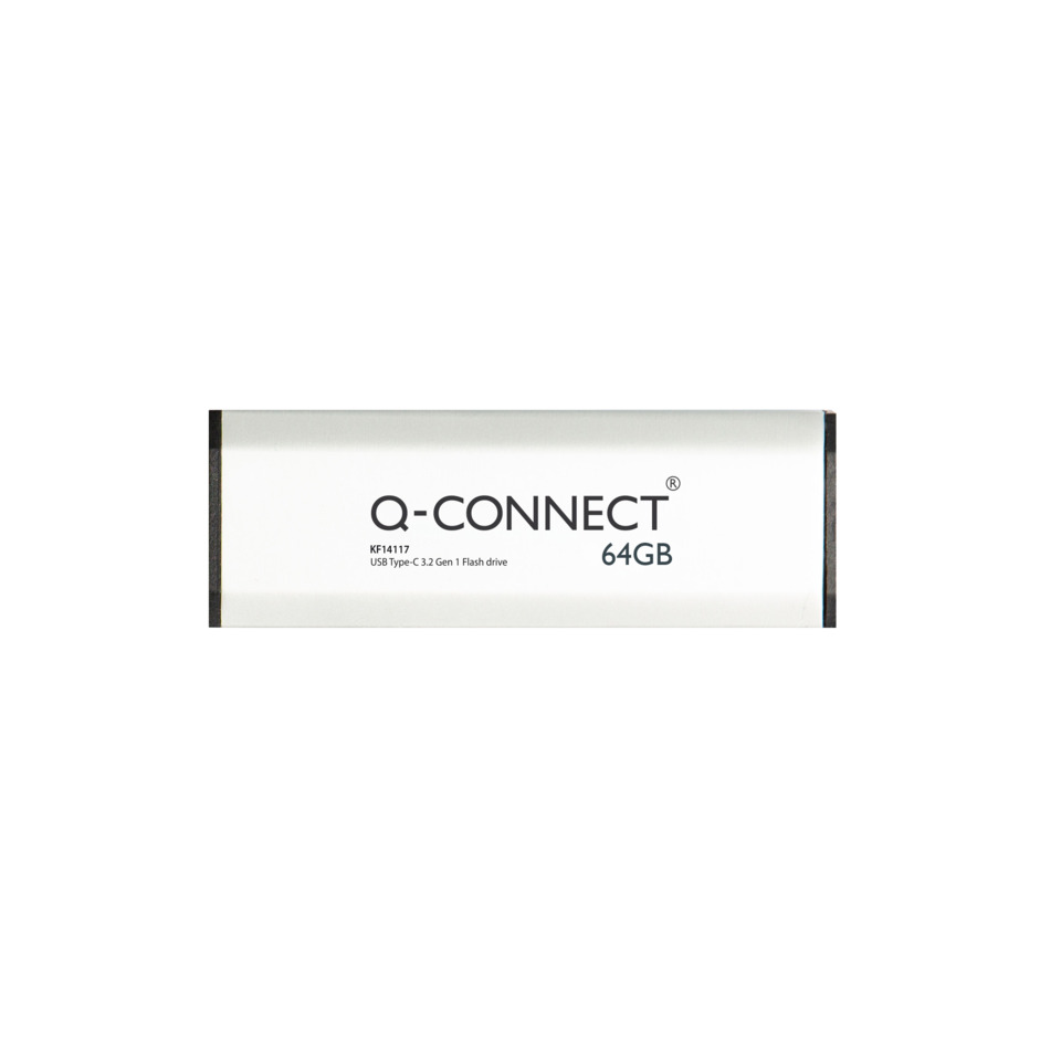 usb, flash drive, 64gb, q-connect, metallgehäuse