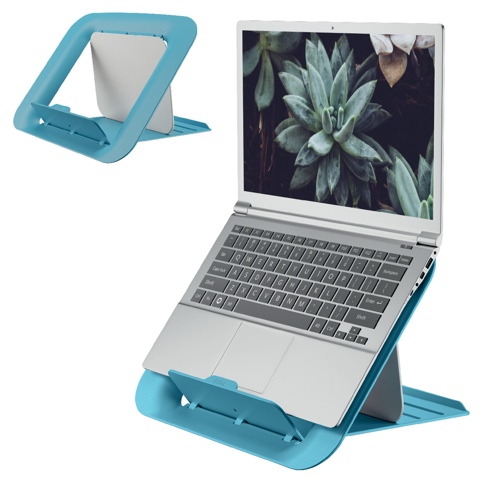 laptop stand, adjustable stand, blue, laptop holder, ergonomic stand