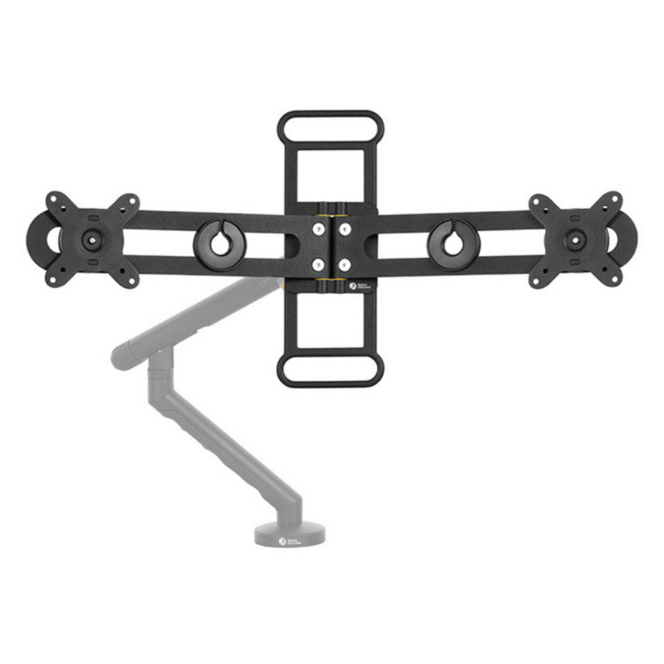 Monitorarm BE Universal Crossbar, bis 35", 360° drehbar, neigbar, 8 kg, schwarz BAKKERELKHUIZEN BNEBUC