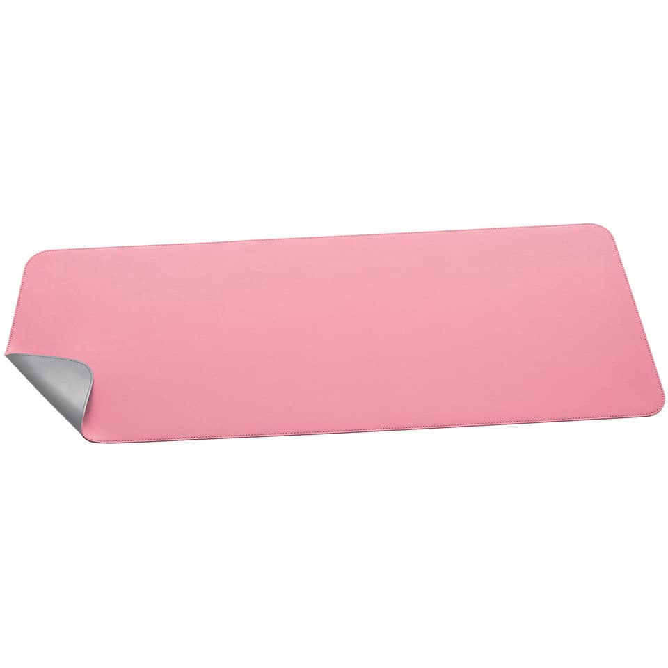 pink, Mauspad, Schreibtischmatte, Kedernaht, gefaltete Ecke