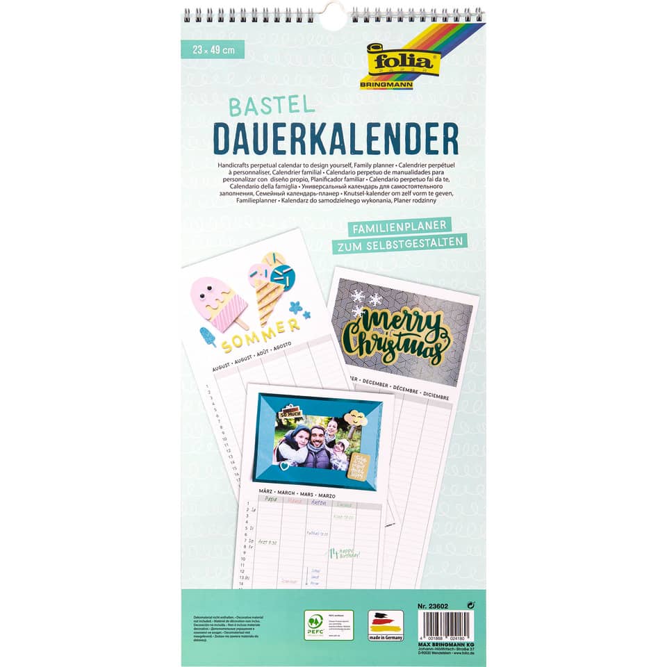 Kalender, Dauer, Bastelkalender, Familienplaner, Selbstgestaltung