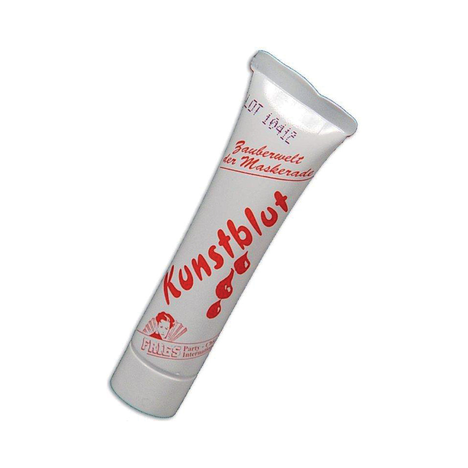 Kunstblut, Tube, Geltube, Kunstblutflasche, Maskerade