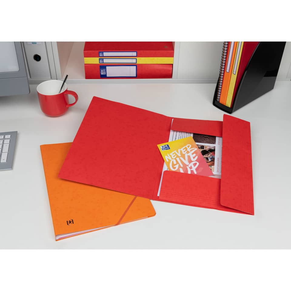 Ordner, Ordnerbox, Pfirsich-rot, Pappe, Notebook
