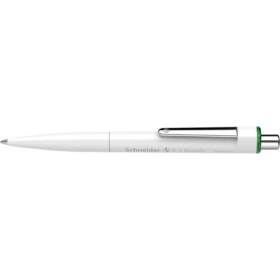 Kugelschreiber, Klickpen, weiß, Clip, Griff