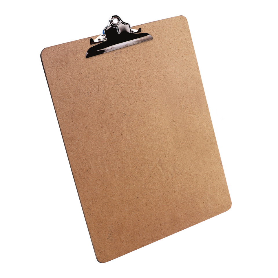 Klemmbrett, Clipboard, Holz, Bürobedarf, Büroclipboard