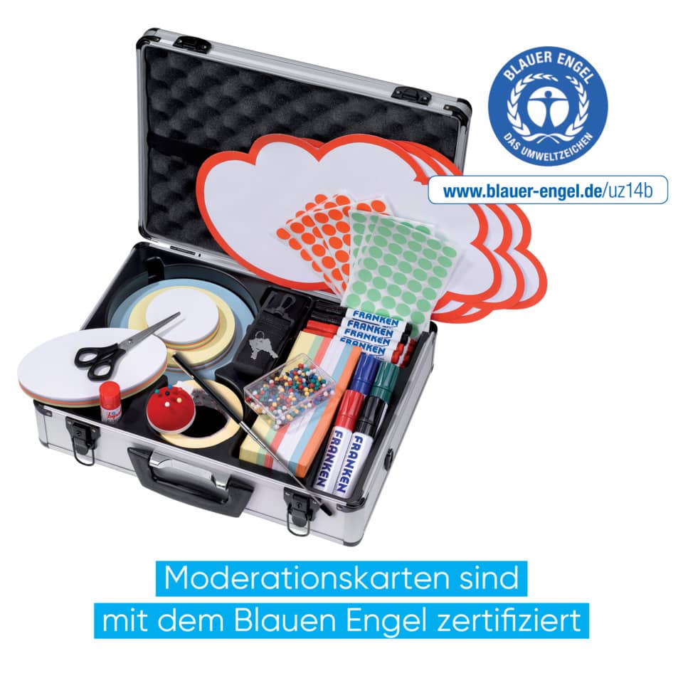 Schulsatz, Moderationskarten, Karten-Set, Marker, Scheren