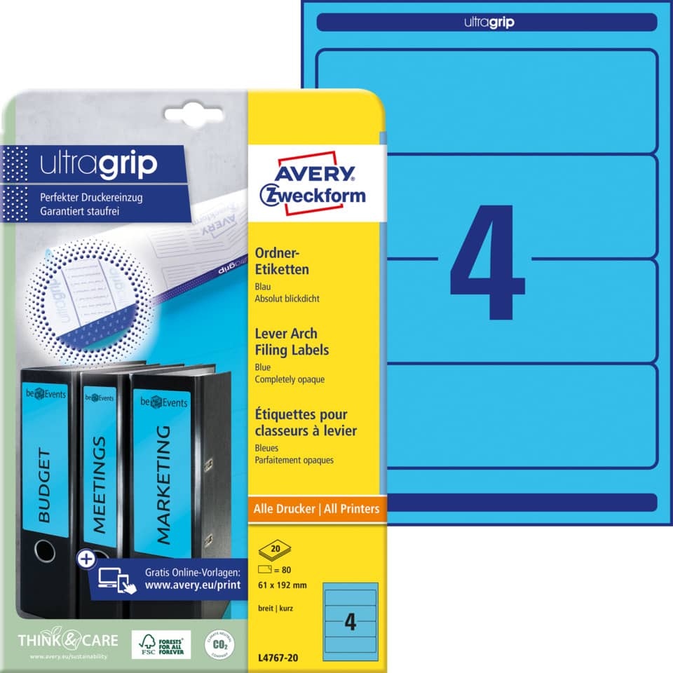 acrylic binder, office labels, label sheets, file folders, tag system