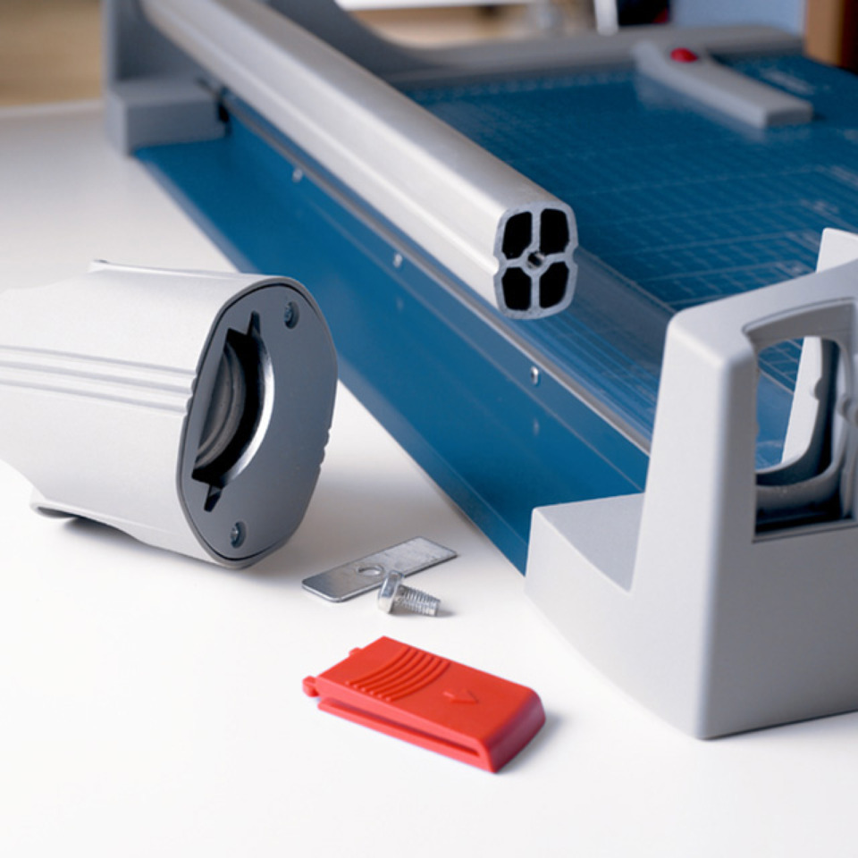 Plotter, Schneidemaschine, Klinge, Werkzeuge, blaues Gerät