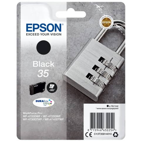 Inkjetpatrone Nr.35 schwarz EPSON C13T35814010