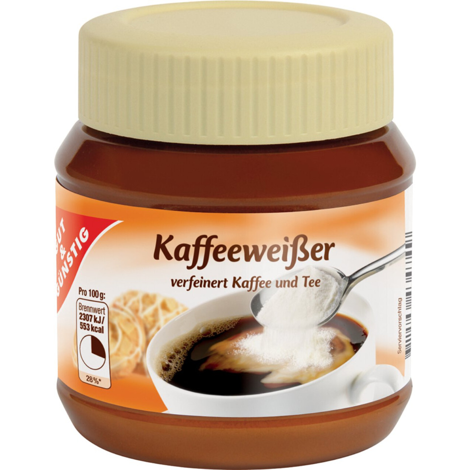 Kaffeeweißer, Kaffee Ergänzung, Zuckerersatz, Pulver, Tafelware