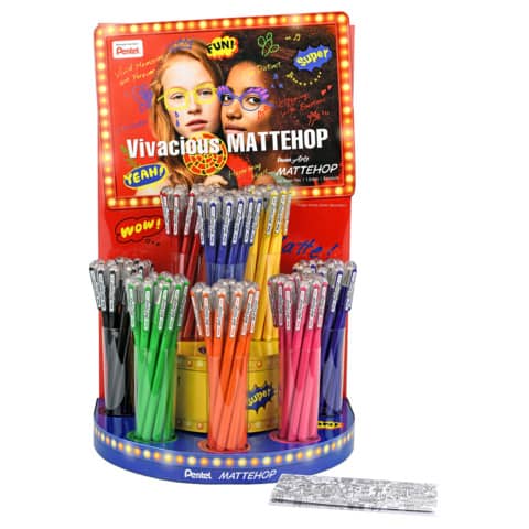 Gelschreiber Mattehop, 0,5mm, sortiert PENTEL K110V-8E
