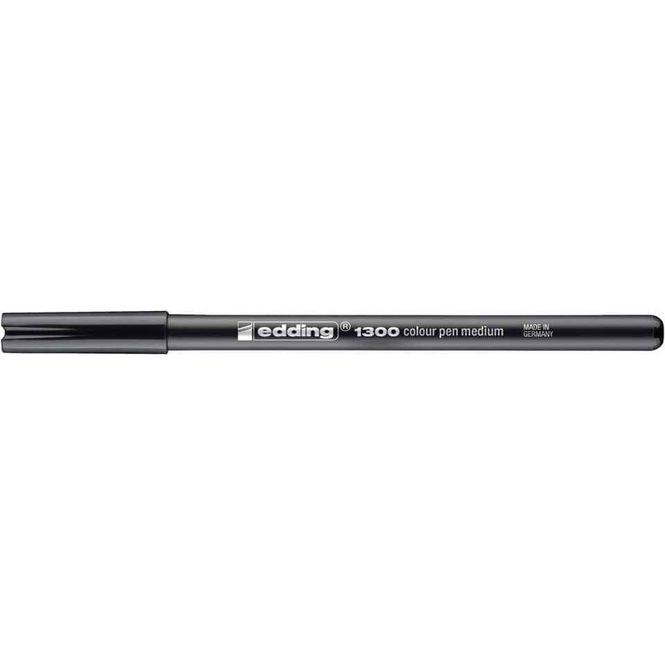 Faserschreiber 1300, 2mm, Rundspitze, schwarz EDDING 41300001