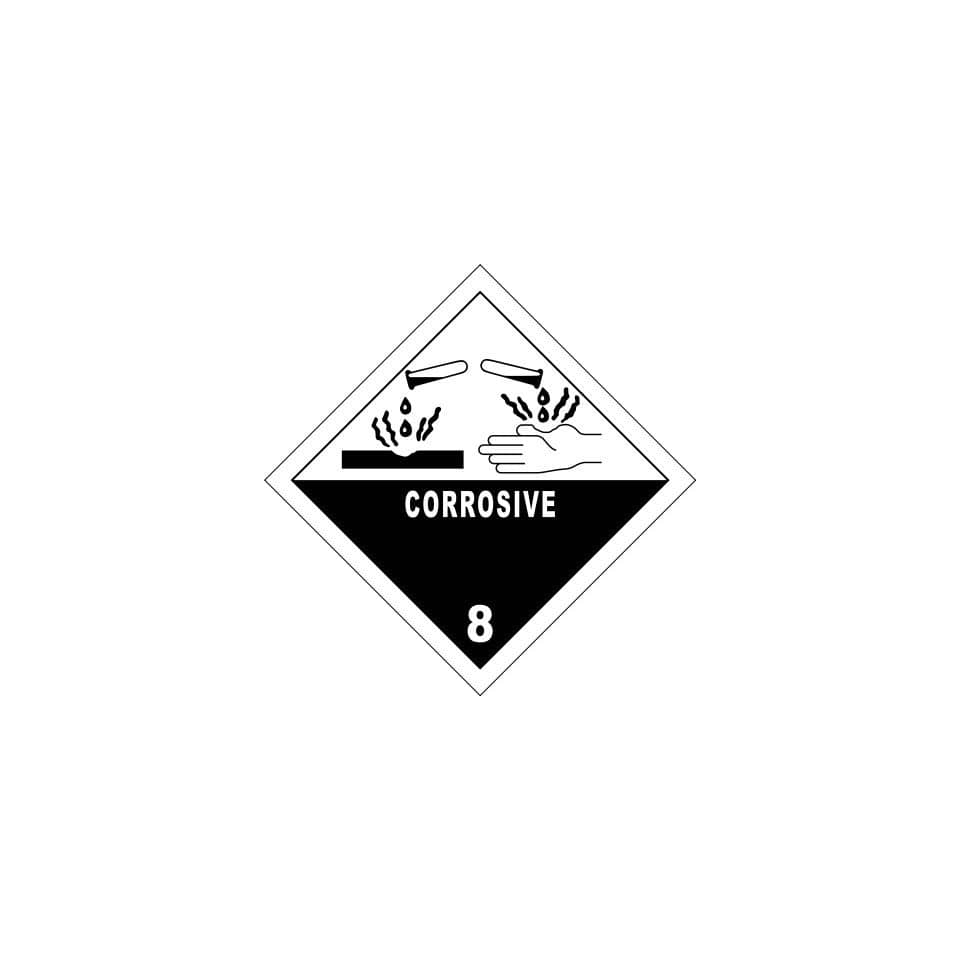 korrosiv, Gefahr, Symbol, Handverschmutzung, 8