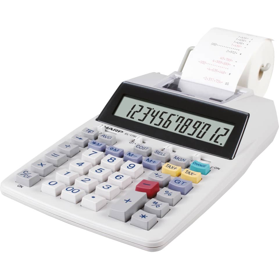 Kassierer, Taschenrechner, Drucker-Taschenrechner, Anzeige, Kassensystem