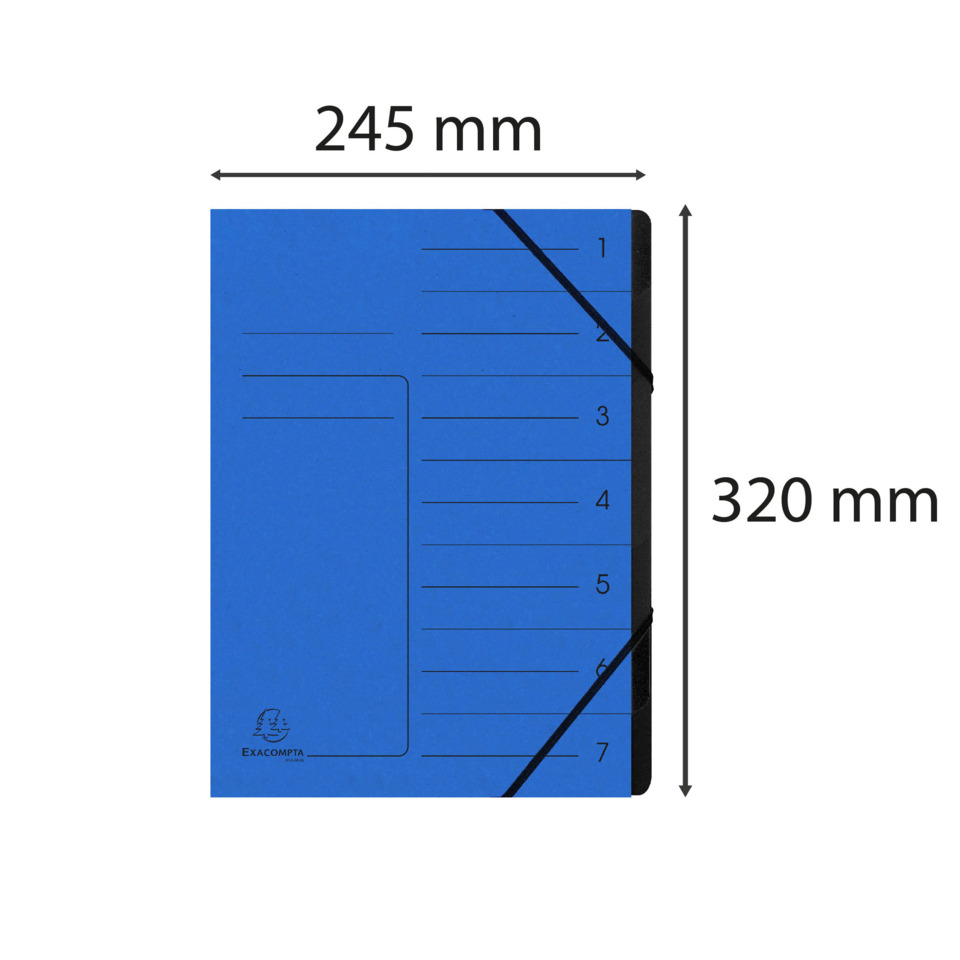 Notizblock, blau, Gummiband, Linien, T pocket