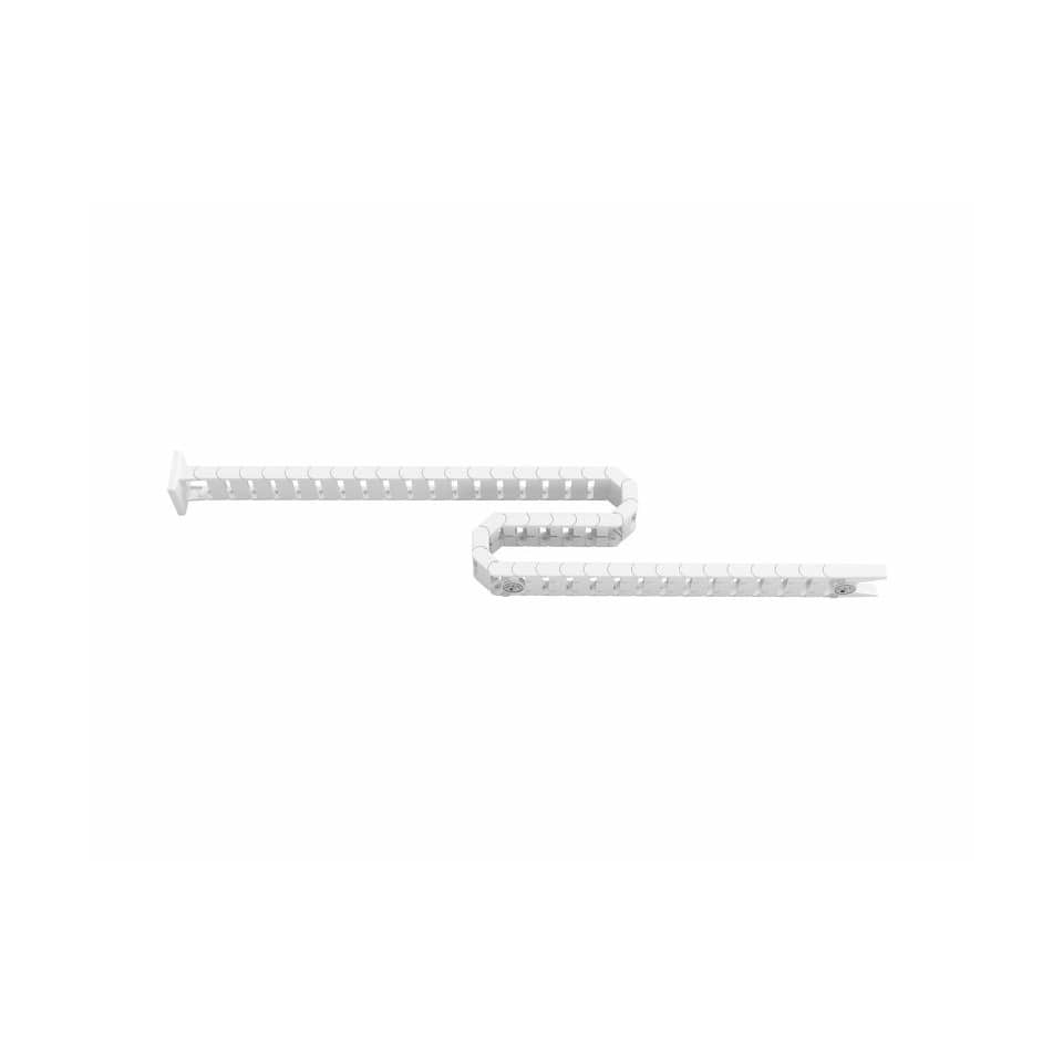 Kabelkette vertikal für Tische 60-130cm Höhe, weiß HAMMERBACHER MONT.VCKVL/W