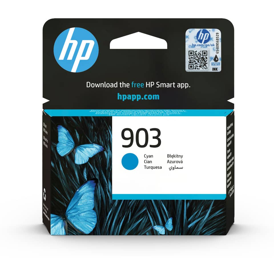 Tintenpatrone, HP 903, Cyan, Cyaner Tintenpatrone, Tintenbehälter Cyan