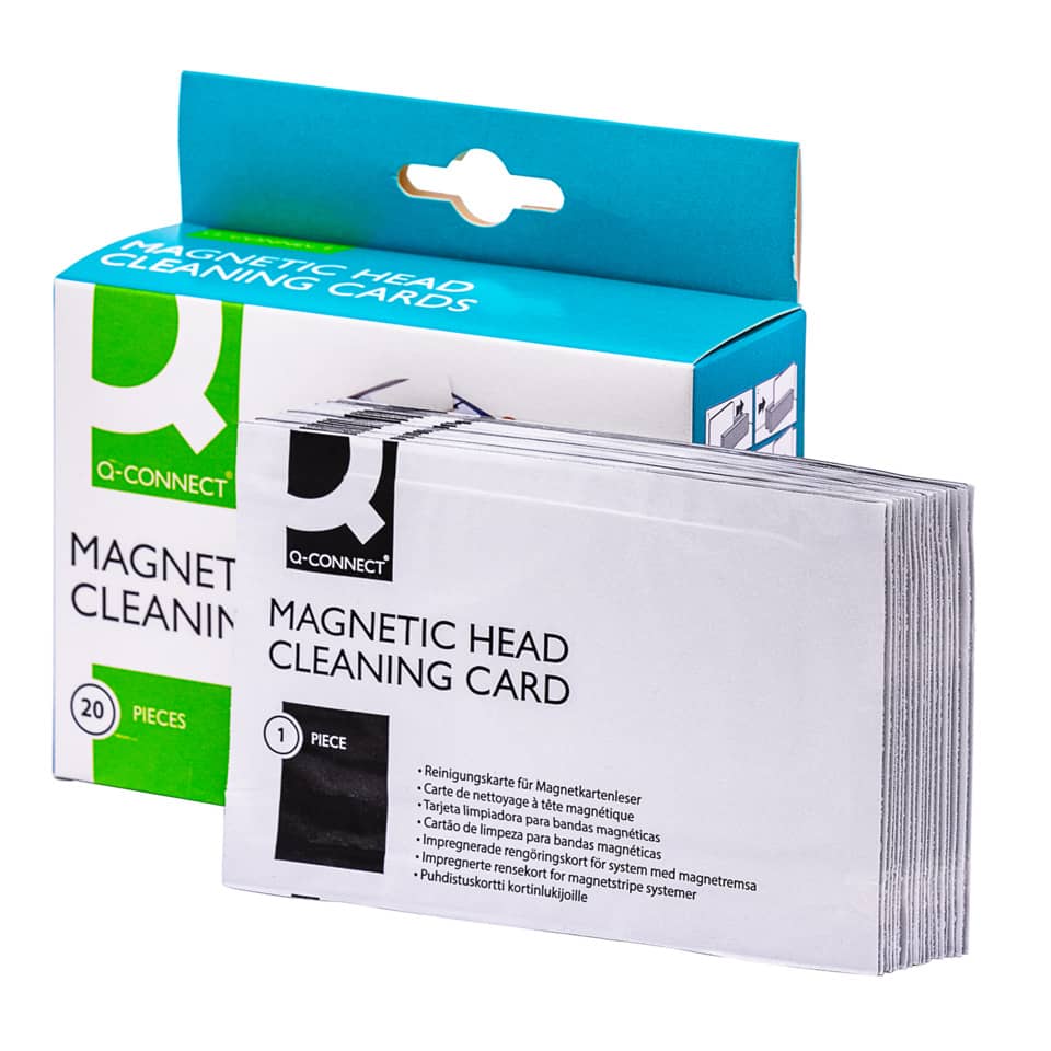 Magnetic Cleaning Cards, Karten für Magnetreinigung, Magnetische Reinigungs cards, Magnetische Kopfreinigung, 20 Stück