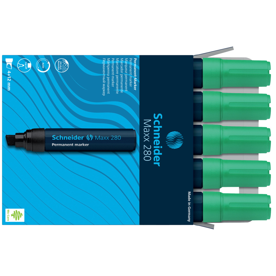 Permanentmarker, Marker, Schneider Maxx 280, Kugelschreiber?, Grün