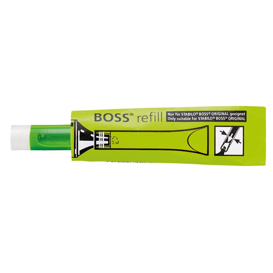 klebstift, nachfüllung, grün, Röhrchen, BOSS