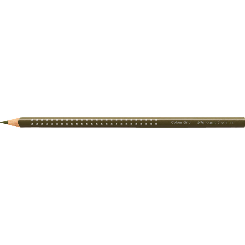 Bleistift, Holzstift, Griff mit Punkten, Erkennbar grün, Faber-Castell