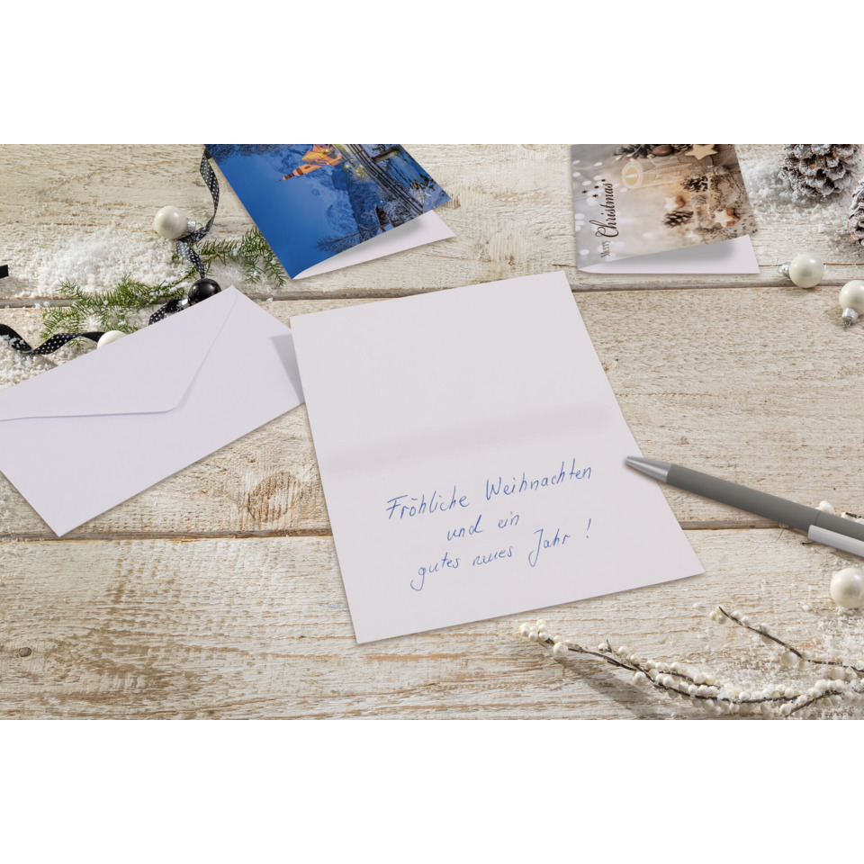 Weihnachtskarte, Grußkarte, Karte, Schreibschrift, Briefumschlag