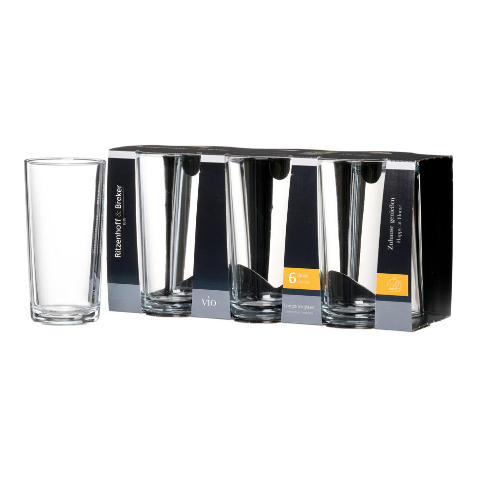 Glas, Longdrinkgläser, Set, 6 Stück, Klar