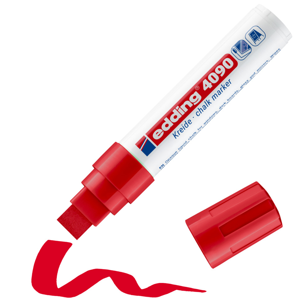 Kreide, Kreide-Marker, Roter Marker, Rotmarker, Zeichenmarker