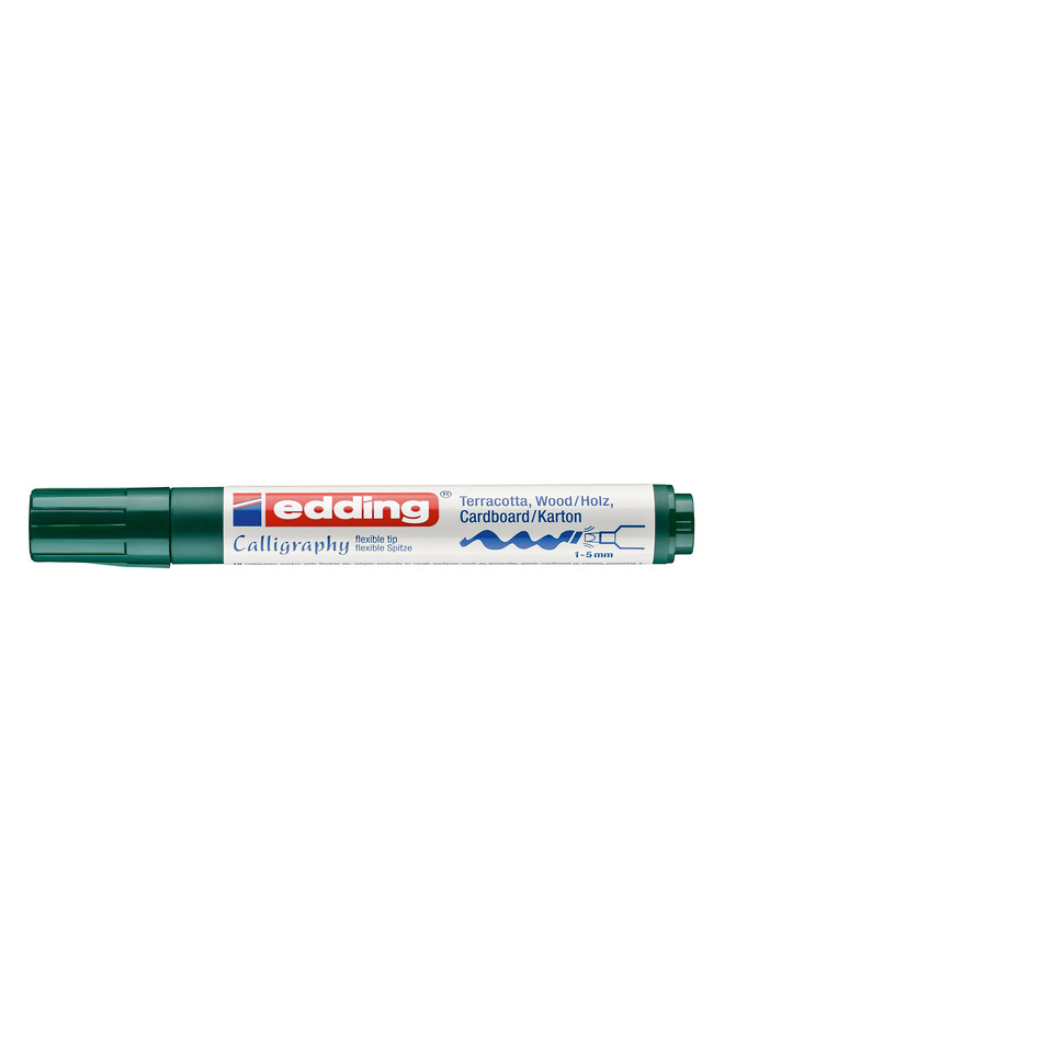 Marker, Whiteboard marker, Edding, Kalligrafie-Marker, Grüne Kappe