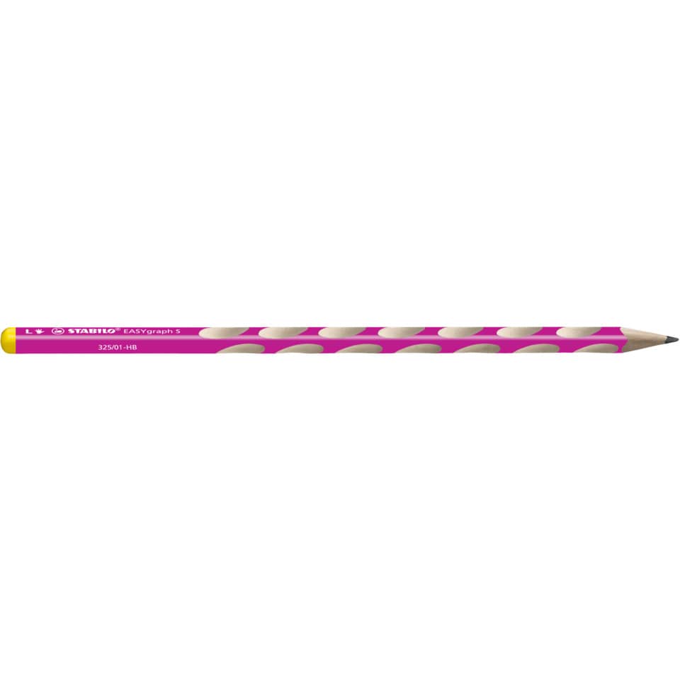 Bleistift, Graphitstift, Rundschnitt, HB, Pinkstriped