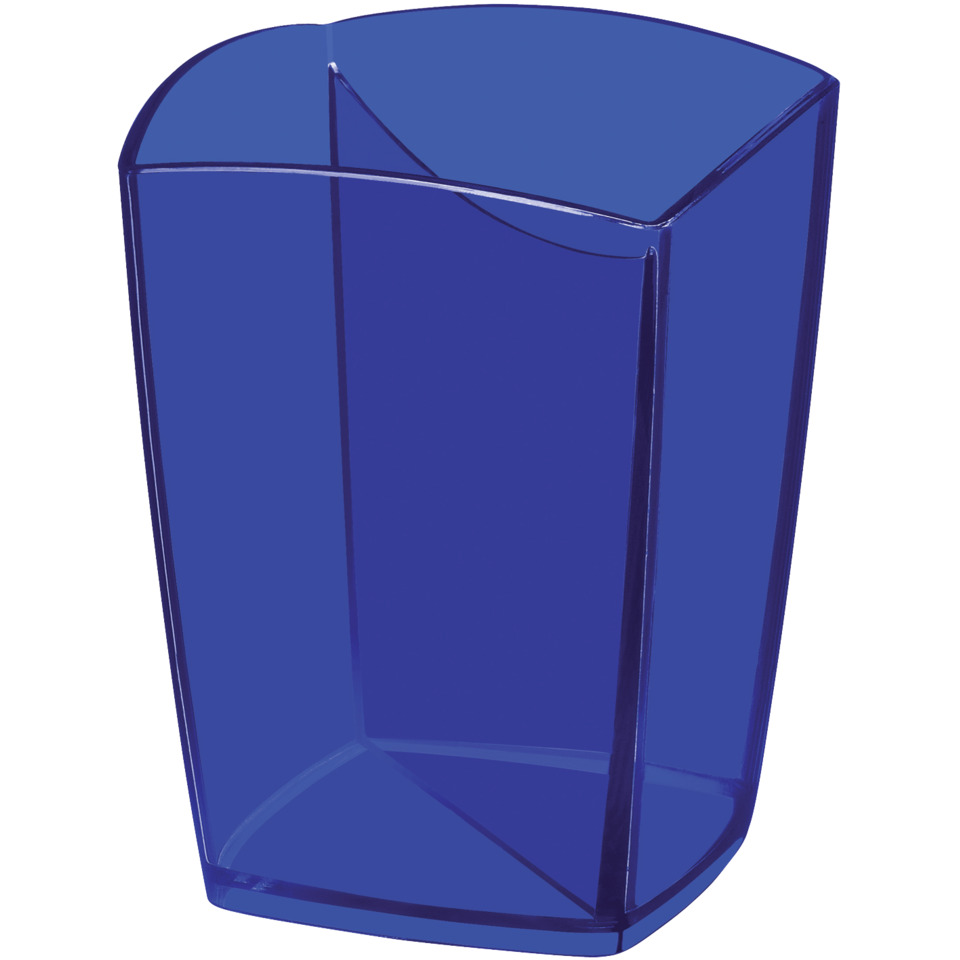 Mülleimer, Abfalleimer, Blau, Kunststoff, oval