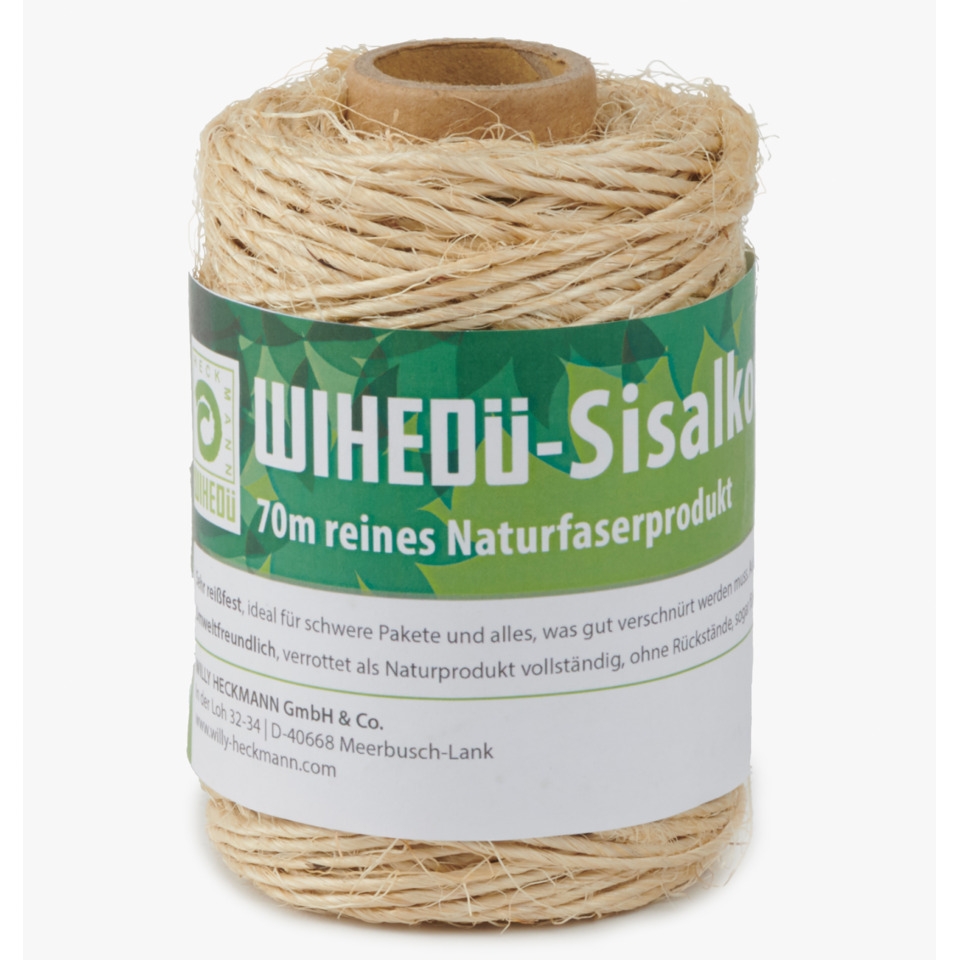 Naturfaser, Sisal, Schnur, Spule, 70m
