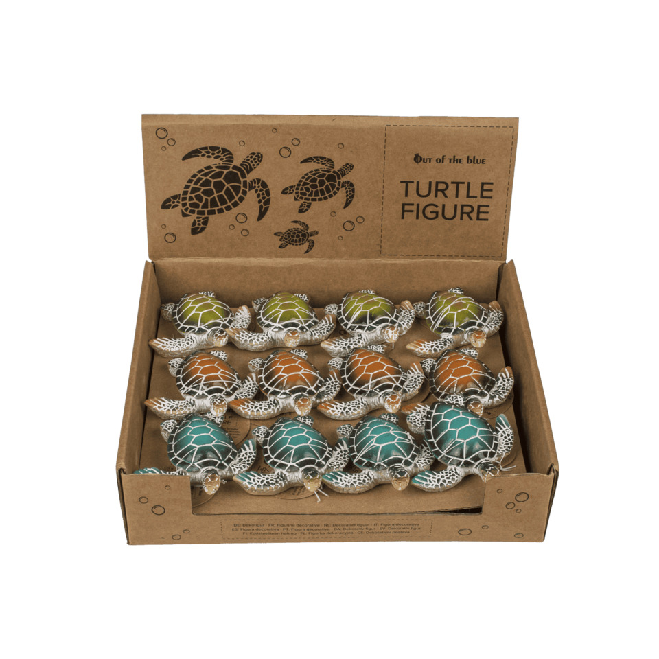 turtle figure, sea turtle, miniature figurine, decorative figure, box display