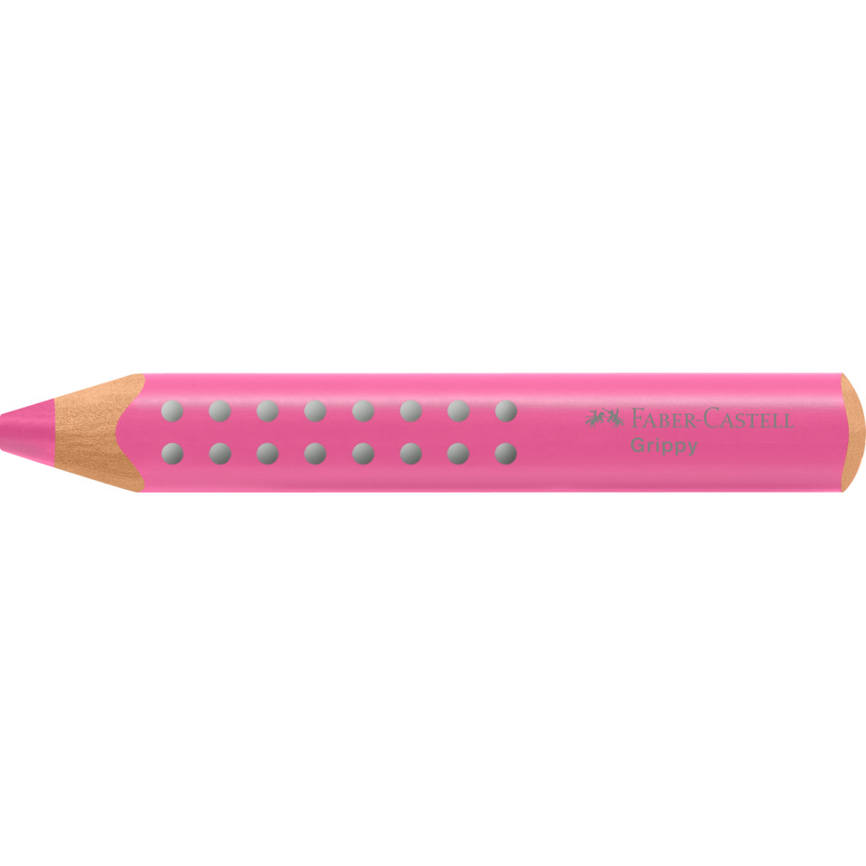 pink pencil, grifﬁy pencil, Holzspitze, pinkes Gehäuse, Faber-Castell Grippy