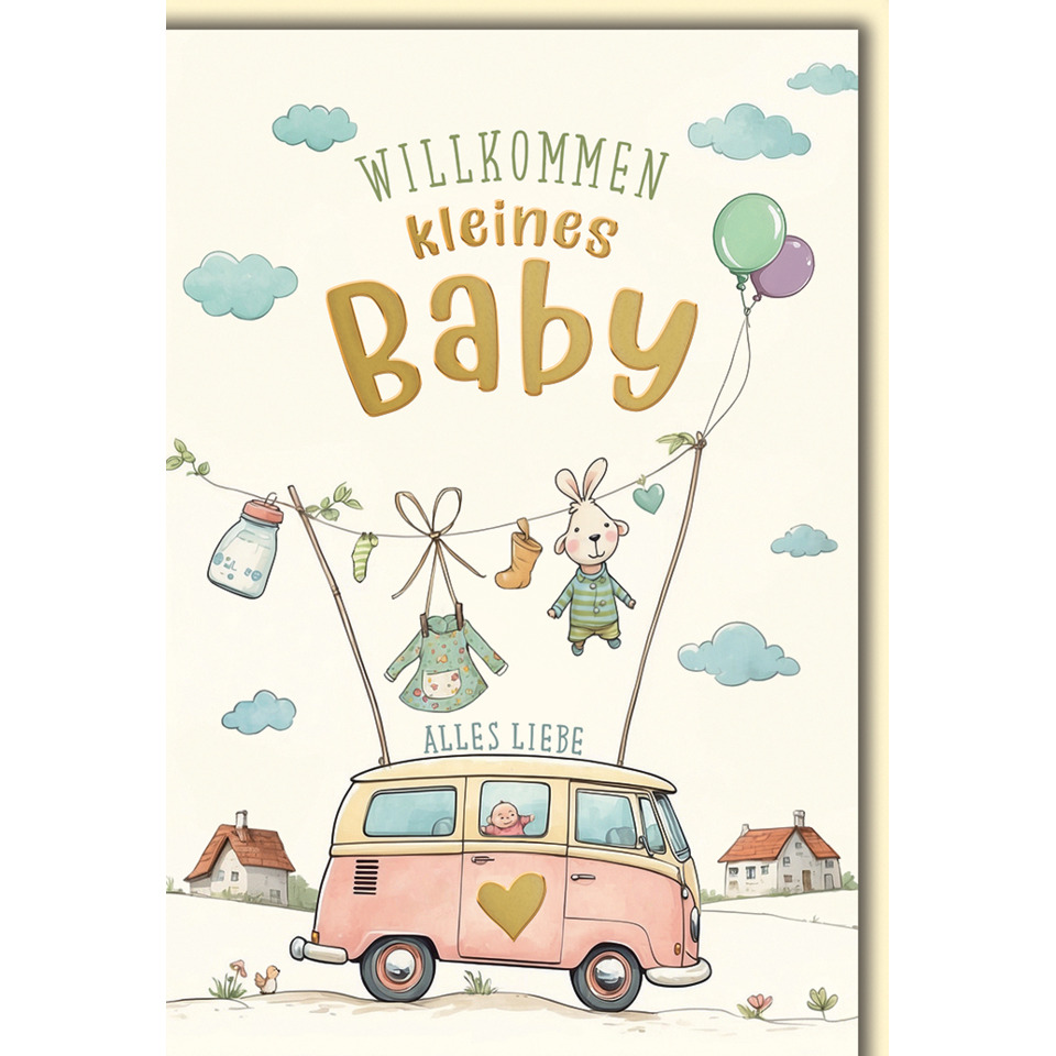 Baby, Willkommen, Kleines, Auto, Haltertag