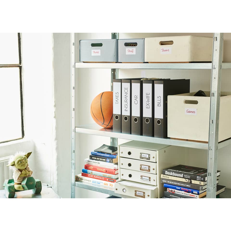 lagerregal, bürobedarf, ordner, aktenboxen, bücher